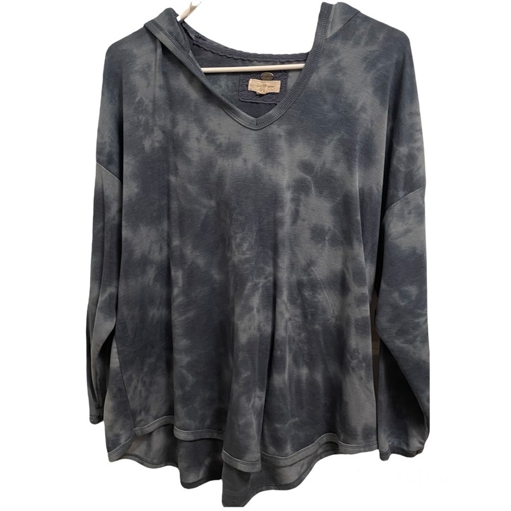 Cupio Womens Tie-Dye Hooded Sweater Size 1X